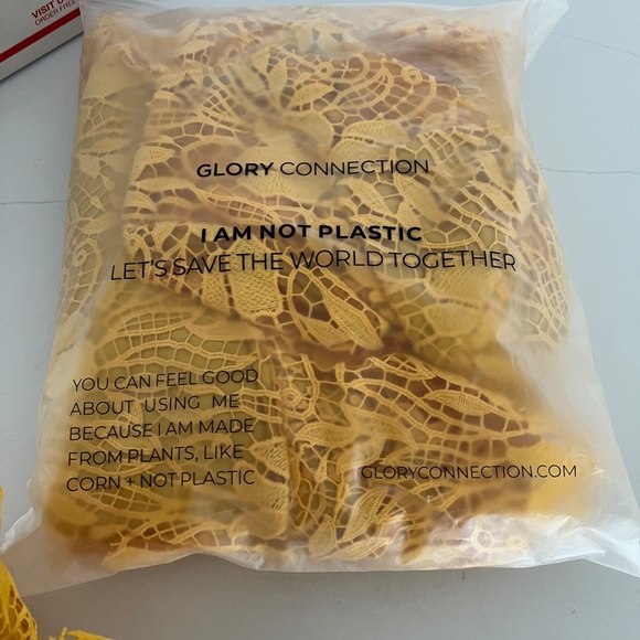 Glory Connection Yellow Rebekah Ruffle Lace Maxi Elegant Dress NWT - Picture 7 of 16